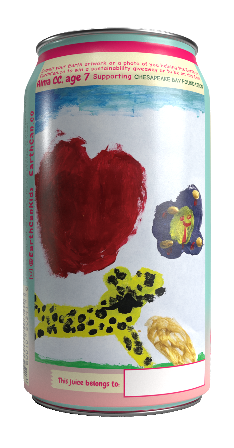 EarthCan! Apple & Fruit Punch VARIETY PACK Organic Juice- 12PK of 6.8oz / 200mL Plastic-Free Aluminum Cans (6 Cans Each)